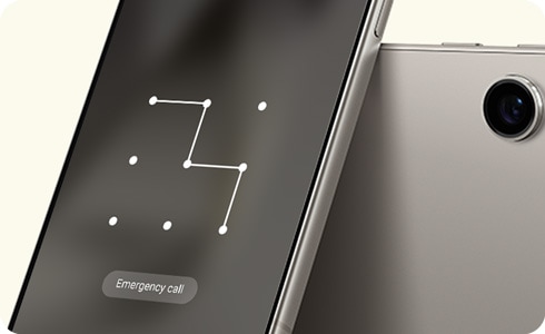 Galaxy 设备上的图案屏幕锁定。