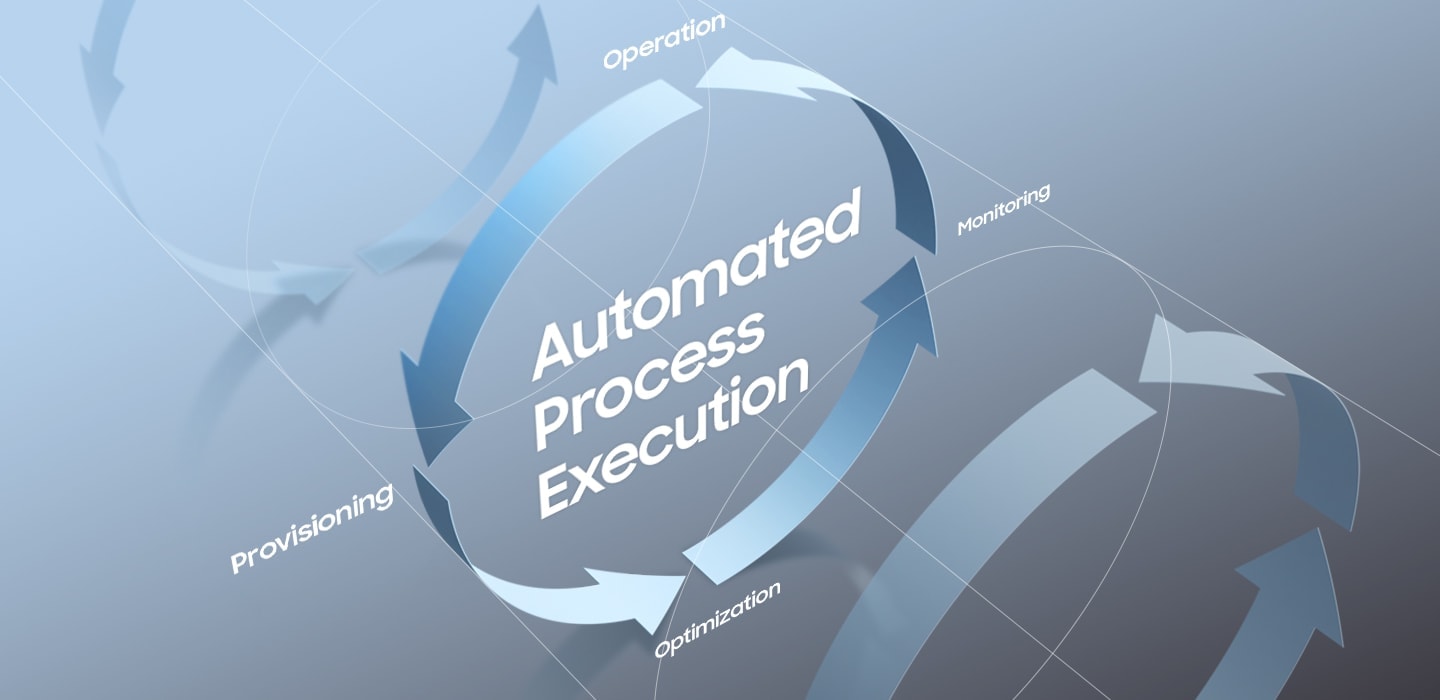 It's a graphic image explaining about Automated Process Execution.
