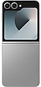 从手机背面看星夜银的 Galaxy Z Flip6。