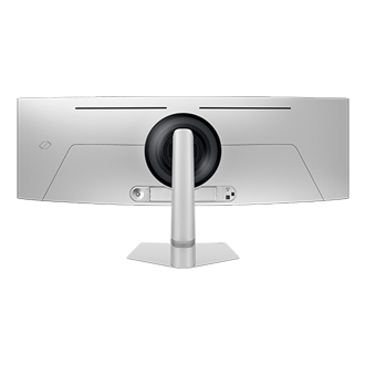 49" Odyssey OLED G9 G93SD DQHD 240Hz Gaming Monitor Back2 Silver 