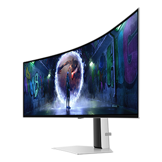49" Odyssey OLED G9 G93SD DQHD 240Hz Gaming Monitor R-Dynamic Silver 