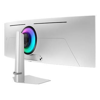 49" Odyssey OLED G9 G93SD DQHD 240Hz Gaming Monitor Back-Dynamic-Left Silver 