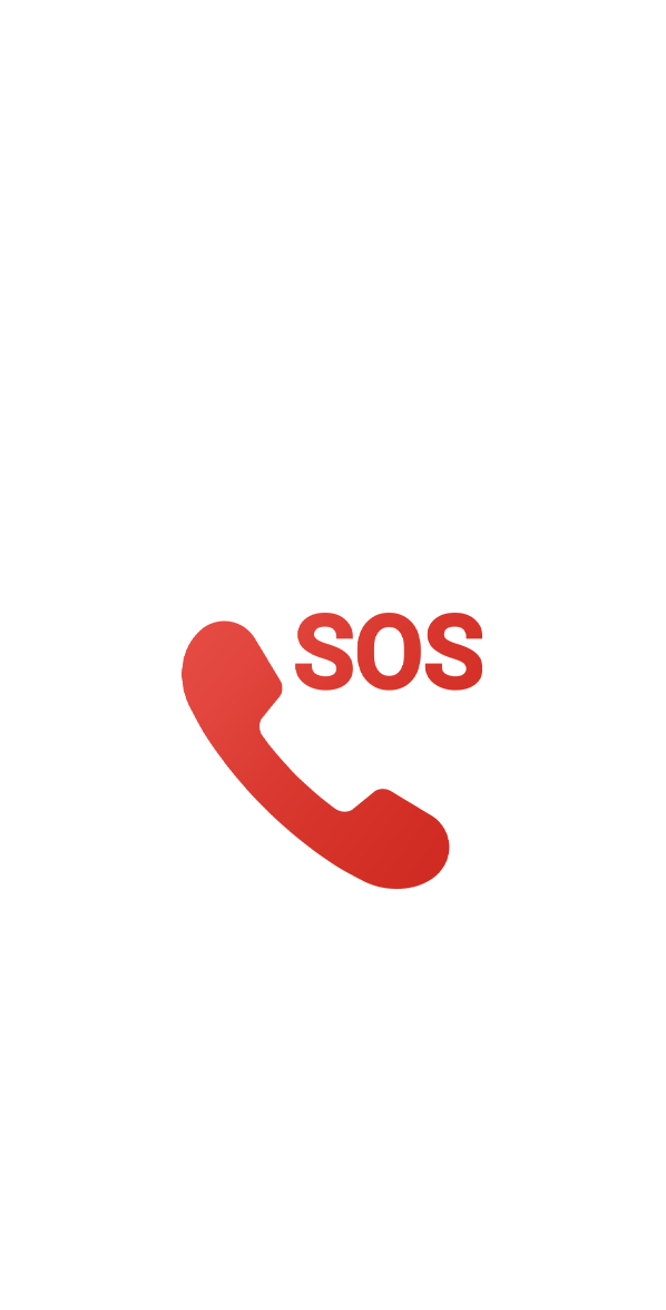 SOS呼叫图标，用于标识紧急求救功能。