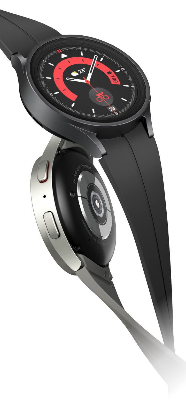HOT国産【コーティング済み】Galaxy Watch 5 PRO ブラック【美品】 時計