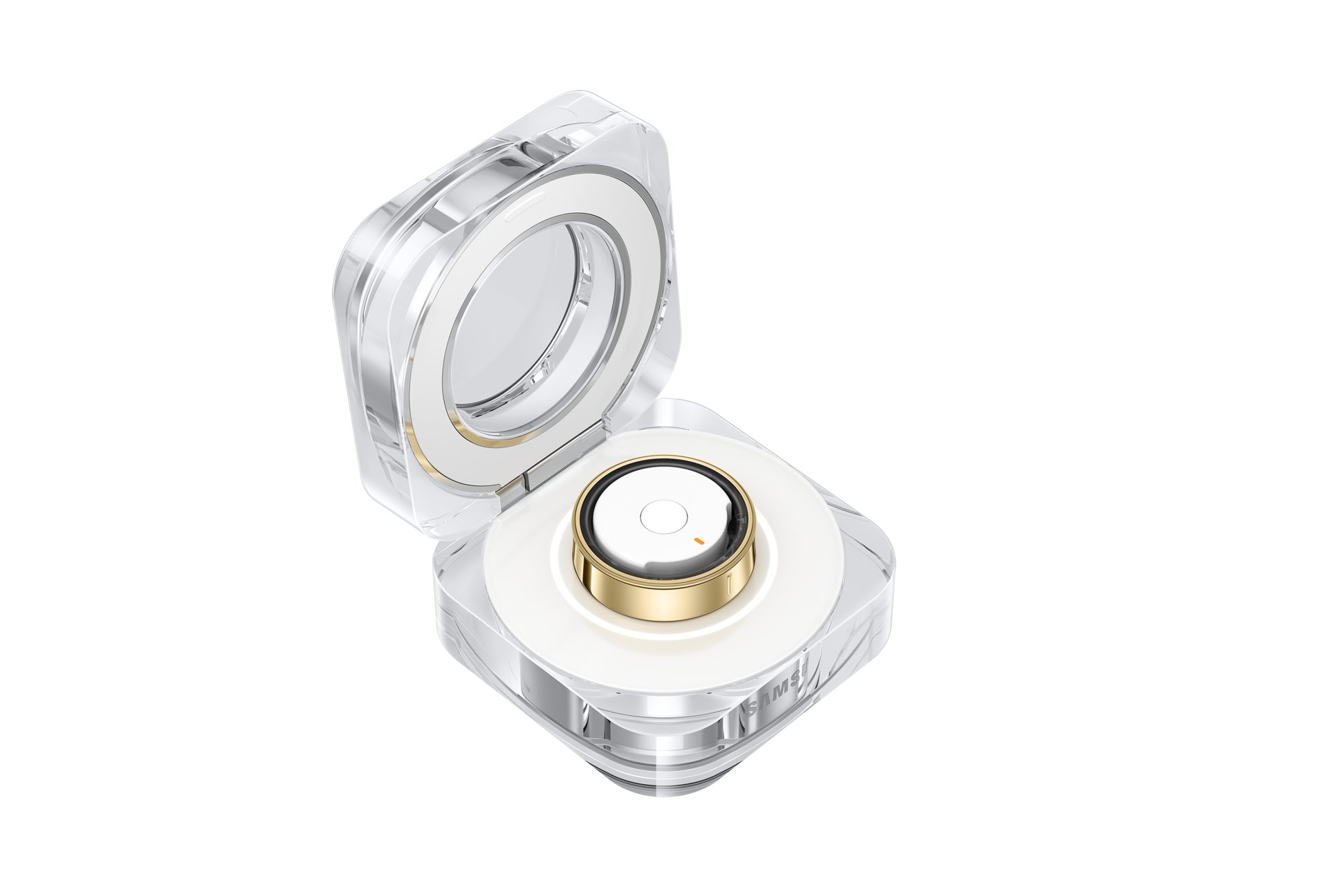 charging-case-opened-w--ring Titanium Gold
