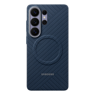 S26 Ultra 凯夫拉磁吸保护壳 Front Dark Blue 