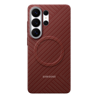 S26 Ultra 凯夫拉磁吸保护壳 Front Red 