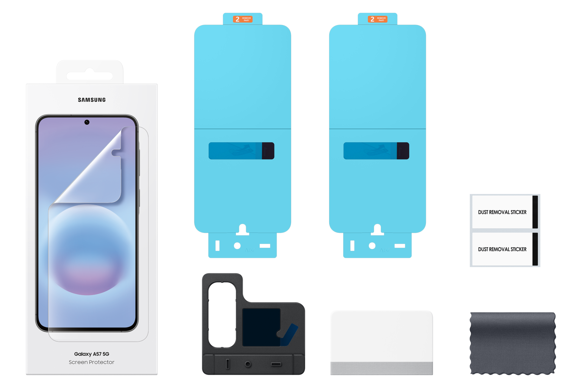 Galaxy A57 5G 屏幕保护膜 Set Transparent 