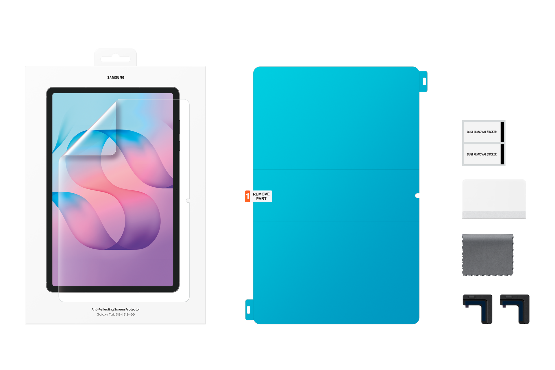 Galaxy Tab S12+ 防反射屏幕保护膜 Set-Cut Transparent 