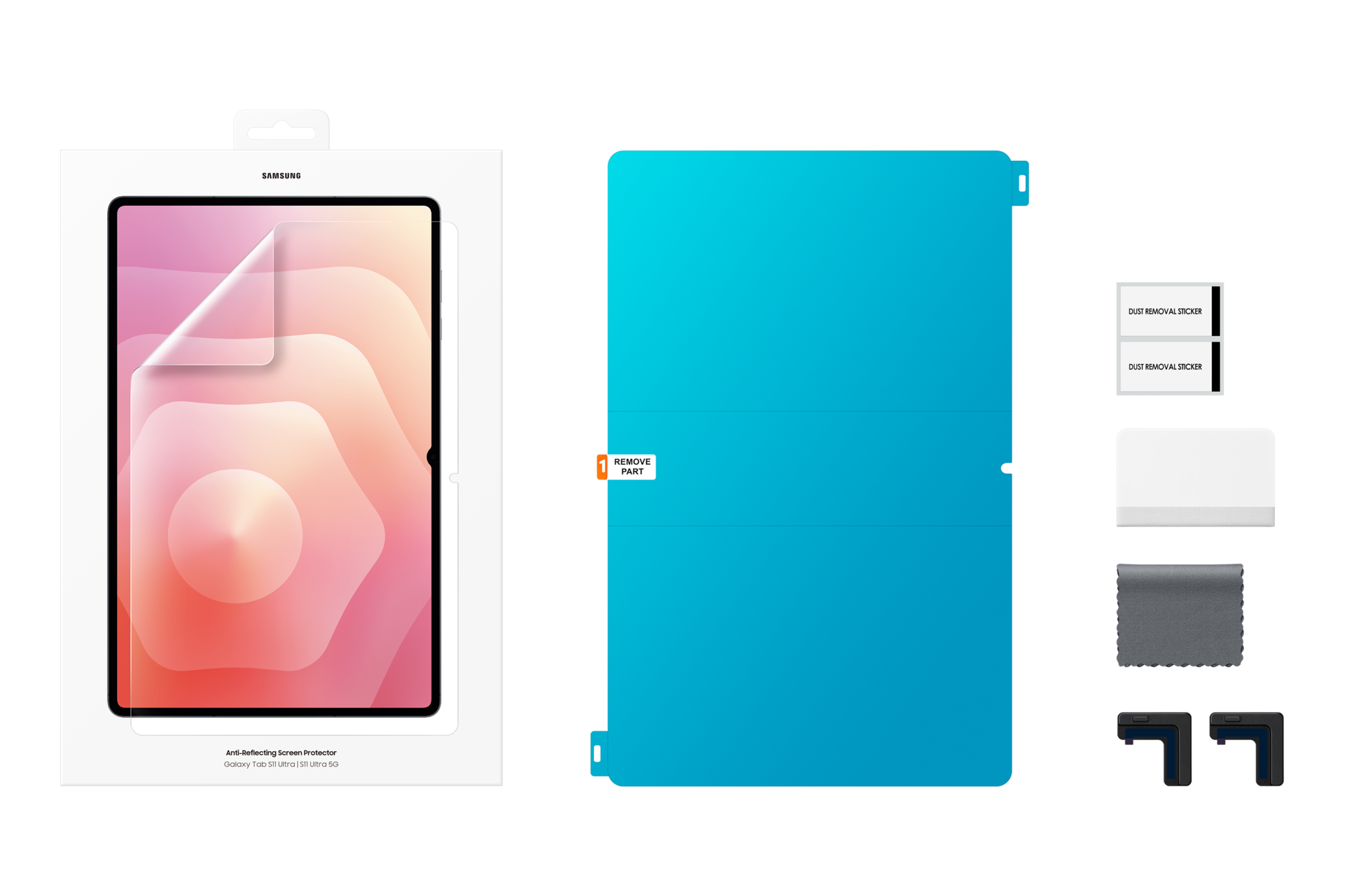 Galaxy Tab S11 Ultra 防反射屏幕保护膜 Set-Cut Transparent 