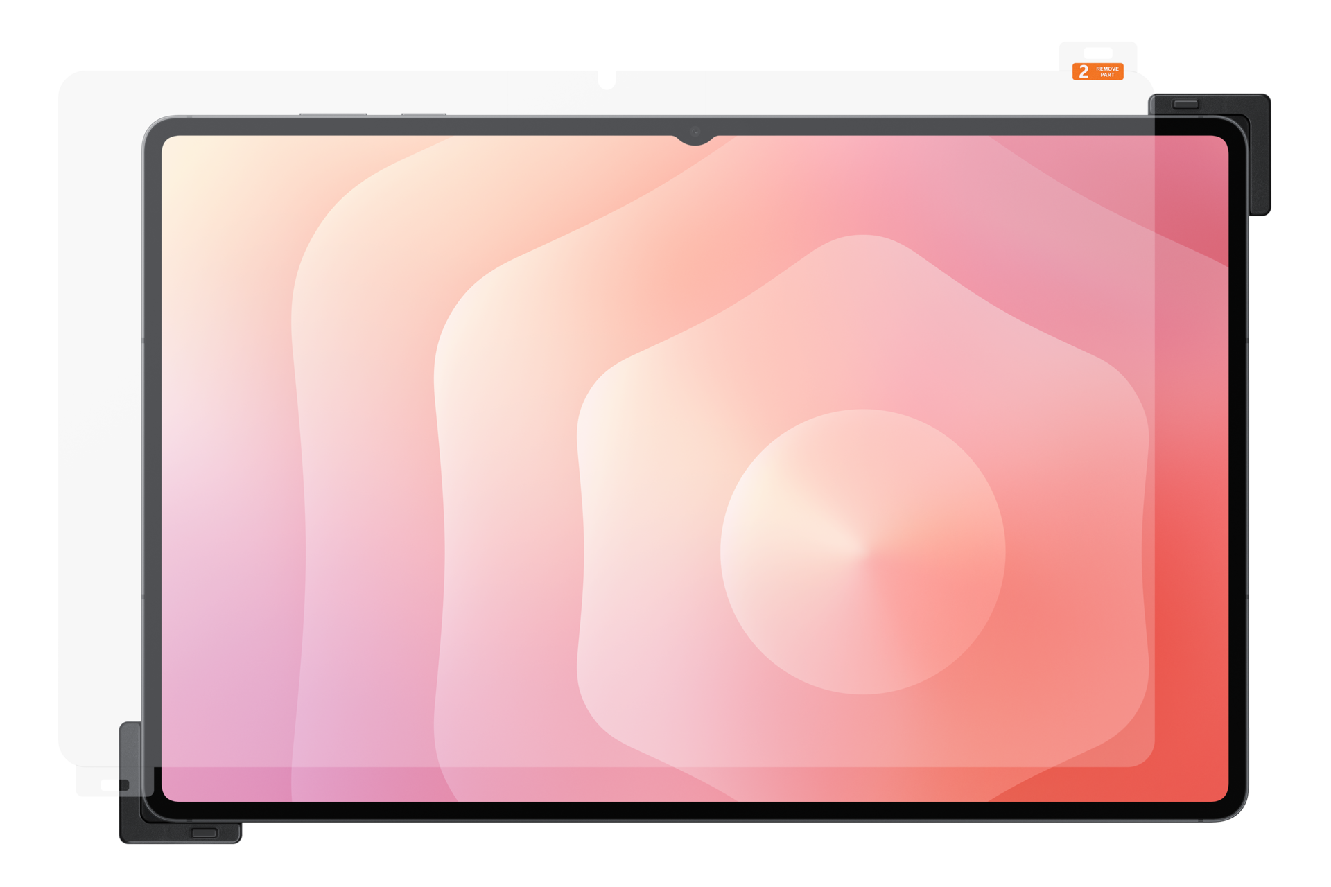 Galaxy Tab S11 Ultra 防反射屏幕保护膜 Set-Cut Transparent 