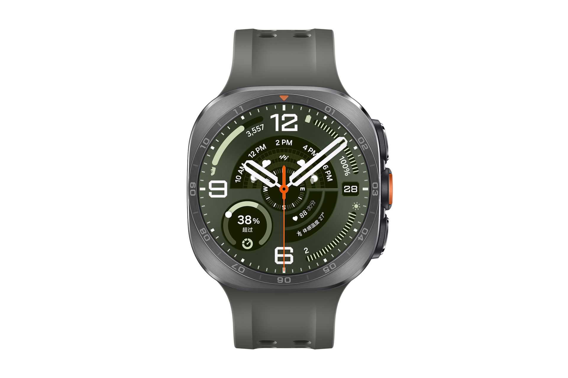 Galaxy Watch Ultra2 Front2 Titanium Silver 