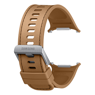 Galaxy Watch Ultra2 舒适生态皮表带 Back-Perspective Camel 