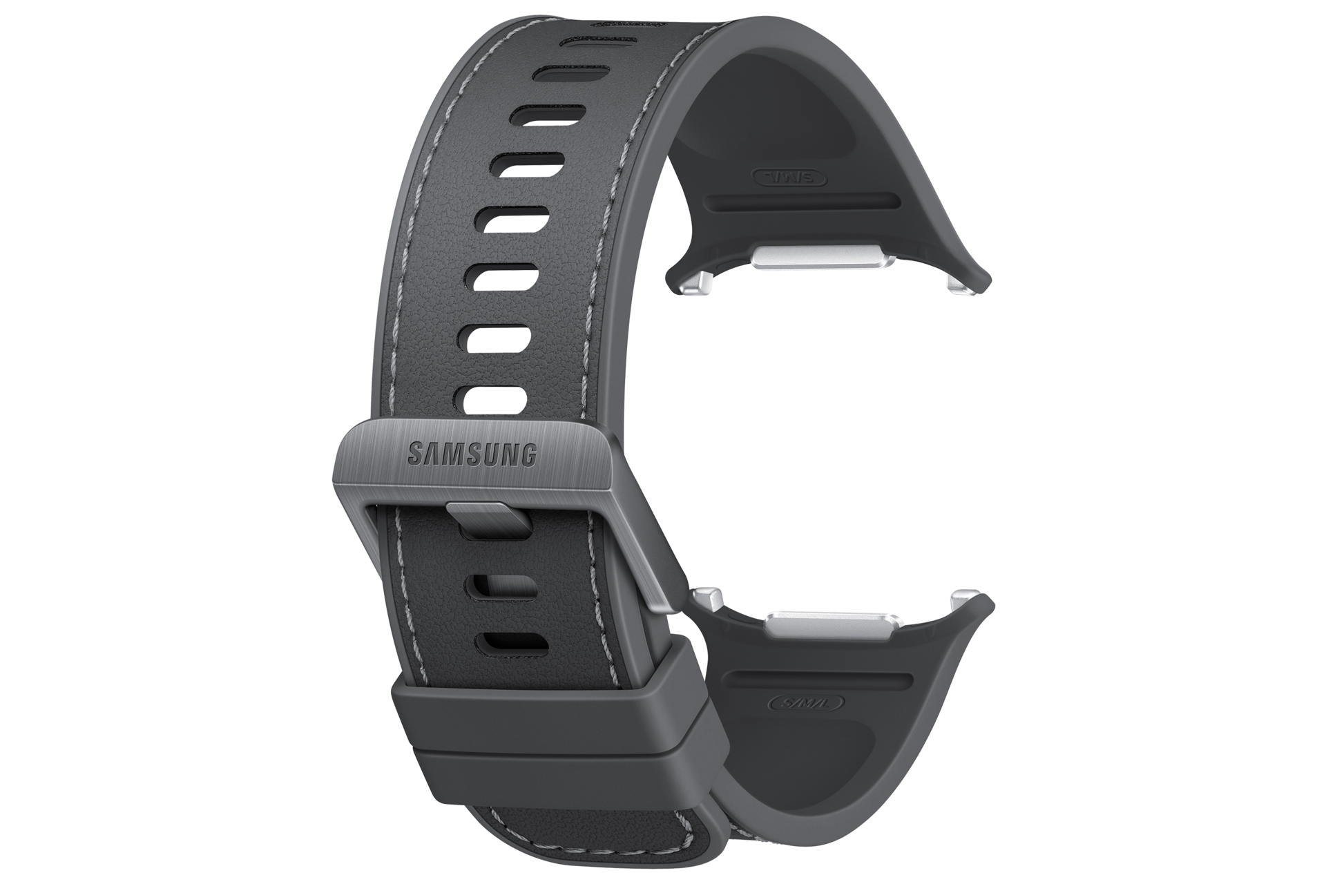 Galaxy Watch Ultra2 舒适生态皮表带 Back-Perspective Black 