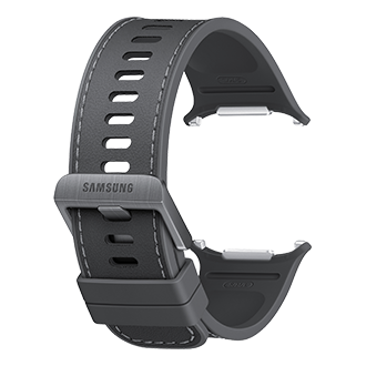 Galaxy Watch Ultra2 舒适生态皮表带 Back-Perspective Black 