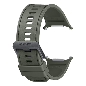 Galaxy Watch Ultra2 舒适生态皮表带 Back-Perspective Olive 