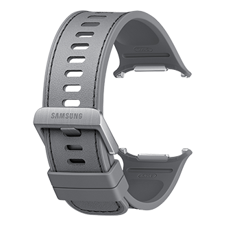 Galaxy Watch Ultra2 舒适生态皮表带 Back-Perspective Gray 