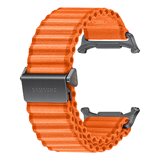 Galaxy Watch Ultra2 越野运动表带 Back-Perspective Orange 