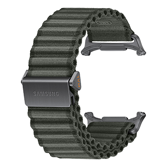 Galaxy Watch Ultra2 越野运动表带 Back-Perspective Olive 