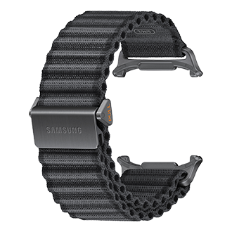 Galaxy Watch Ultra2 越野运动表带 Back-Perspective Black 