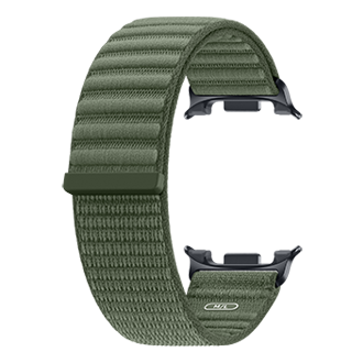  Galaxy Watch9 尼龙织物表带 Back-Perspective Olive 