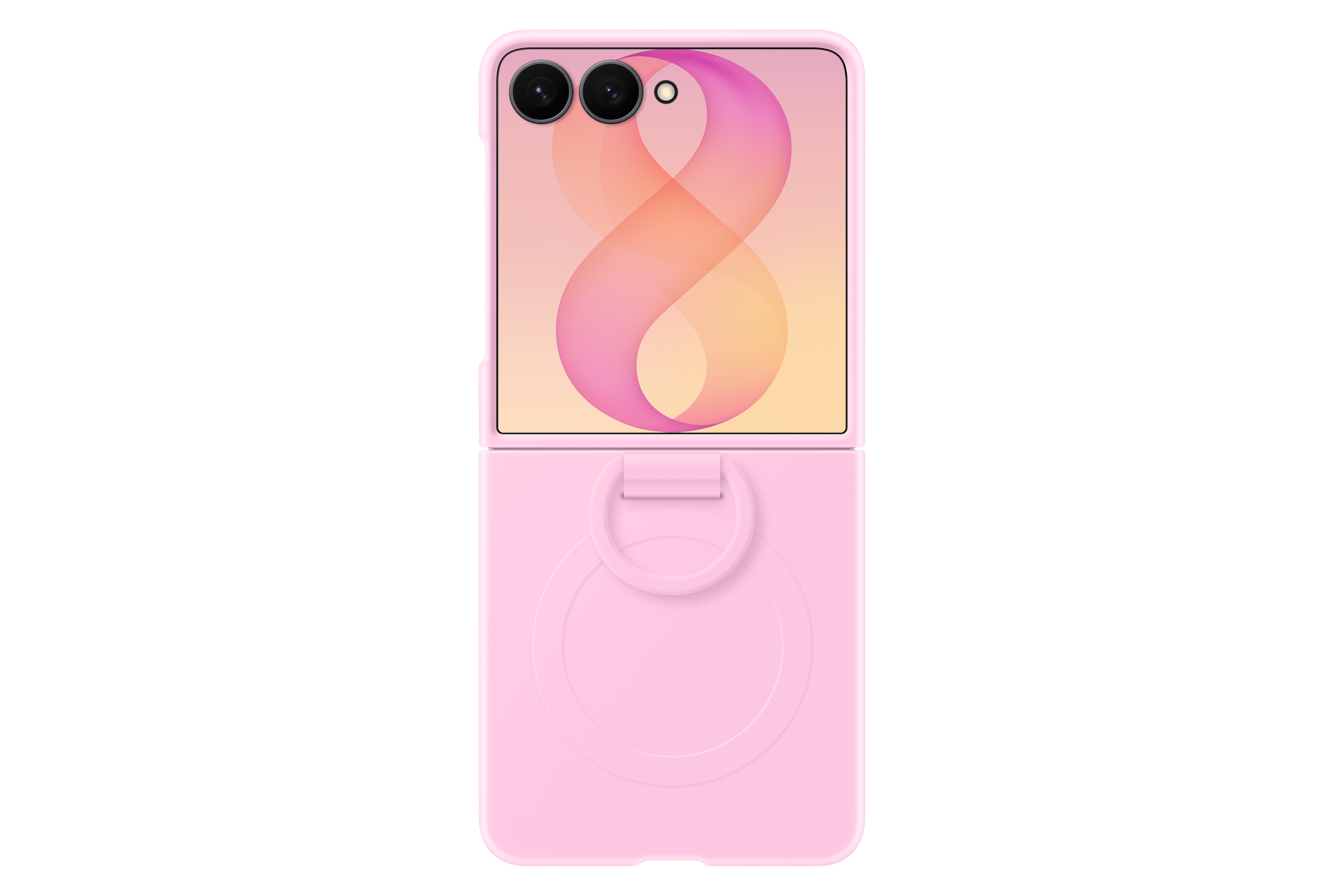 Galaxy Z Flip8 硅胶磁吸保护壳 Front2 Pink 