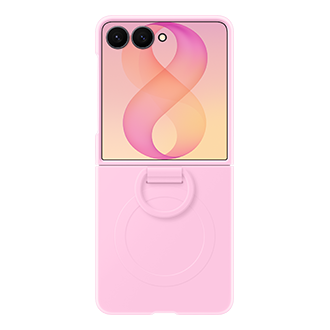 Galaxy Z Flip8 硅胶磁吸保护壳 Front2 Pink 