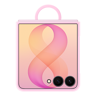 Galaxy Z Flip8 硅胶磁吸保护壳 Front Pink 