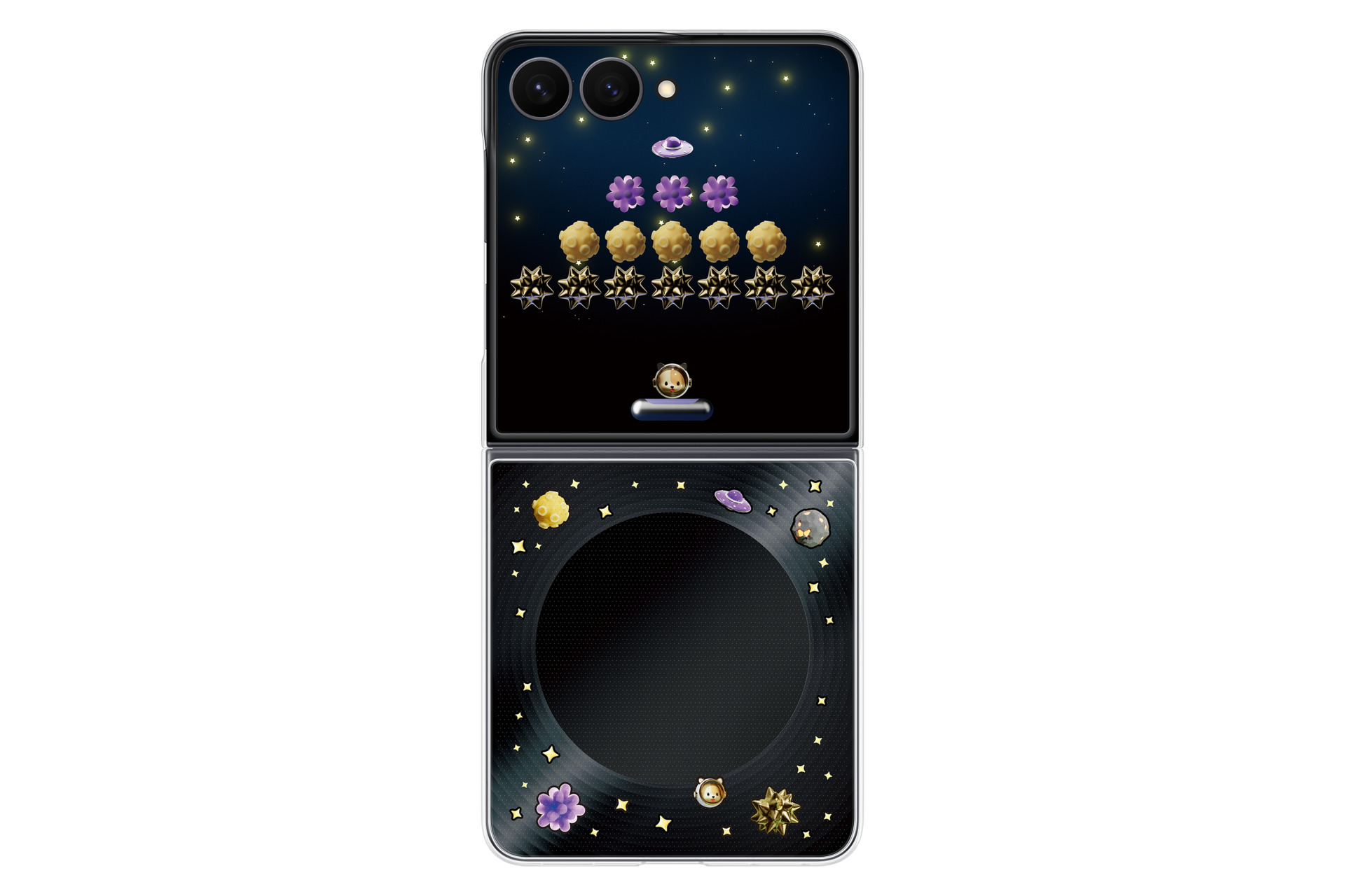 Galaxy Z Flip8 智能主题保护壳 Front2 Black 