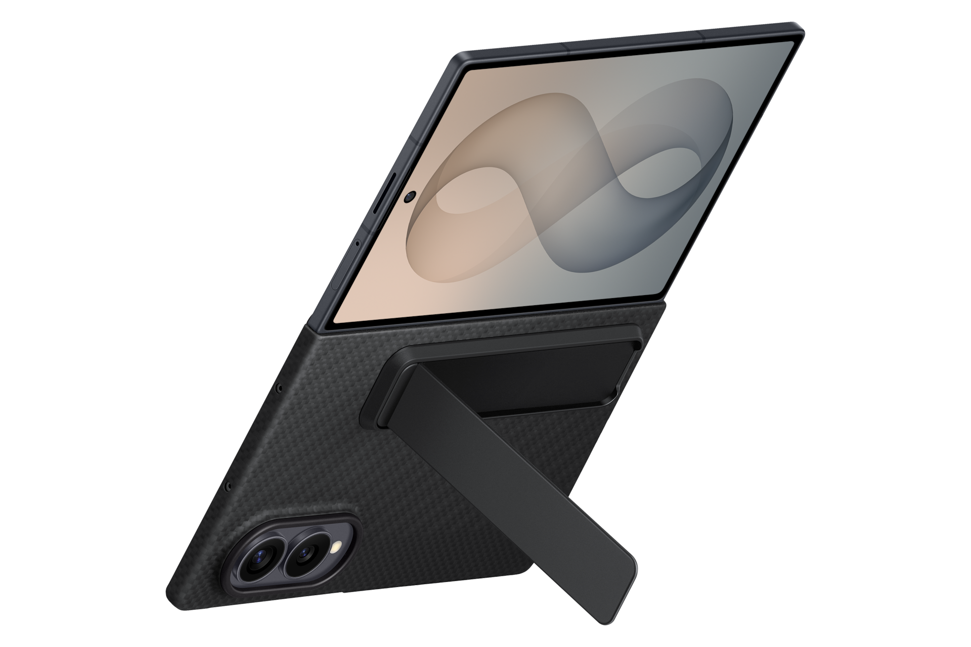 Galaxy Z Fold8 凯夫拉支架保护壳 Dynamic Black 