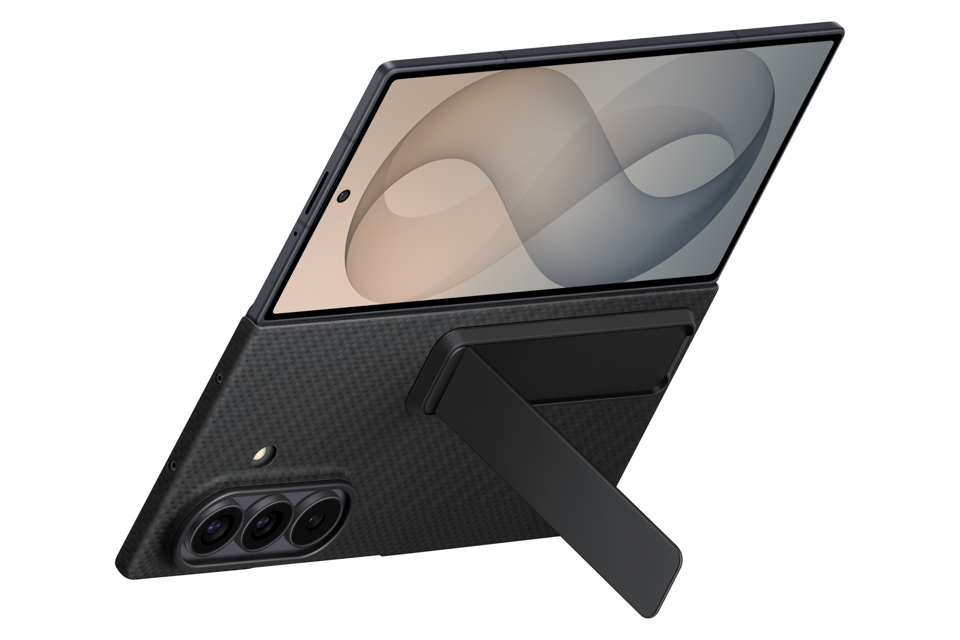 Galaxy Z Fold8 Ultra 凯夫拉支架保护壳 Dynamic Black 