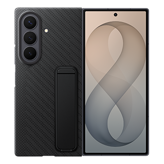 Galaxy Z Fold8 Ultra 凯夫拉支架保护壳 Front2 Black 