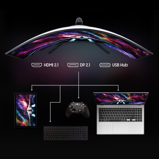 57英寸G95NC 曲面Mini LED电竞显示器S57CG952NC LS57CG952NCXXF | 三星