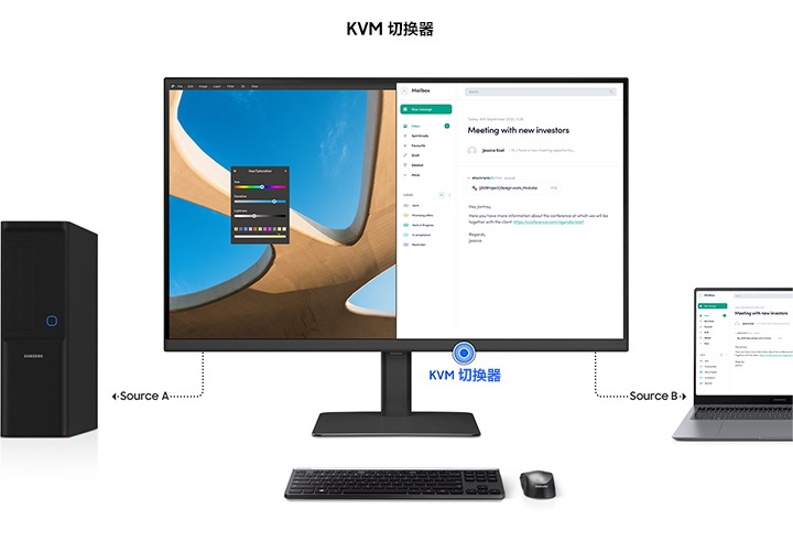 32英寸级S80UD平面4K USB-C显示器LS32D806UACXXF | 三星电子中国
