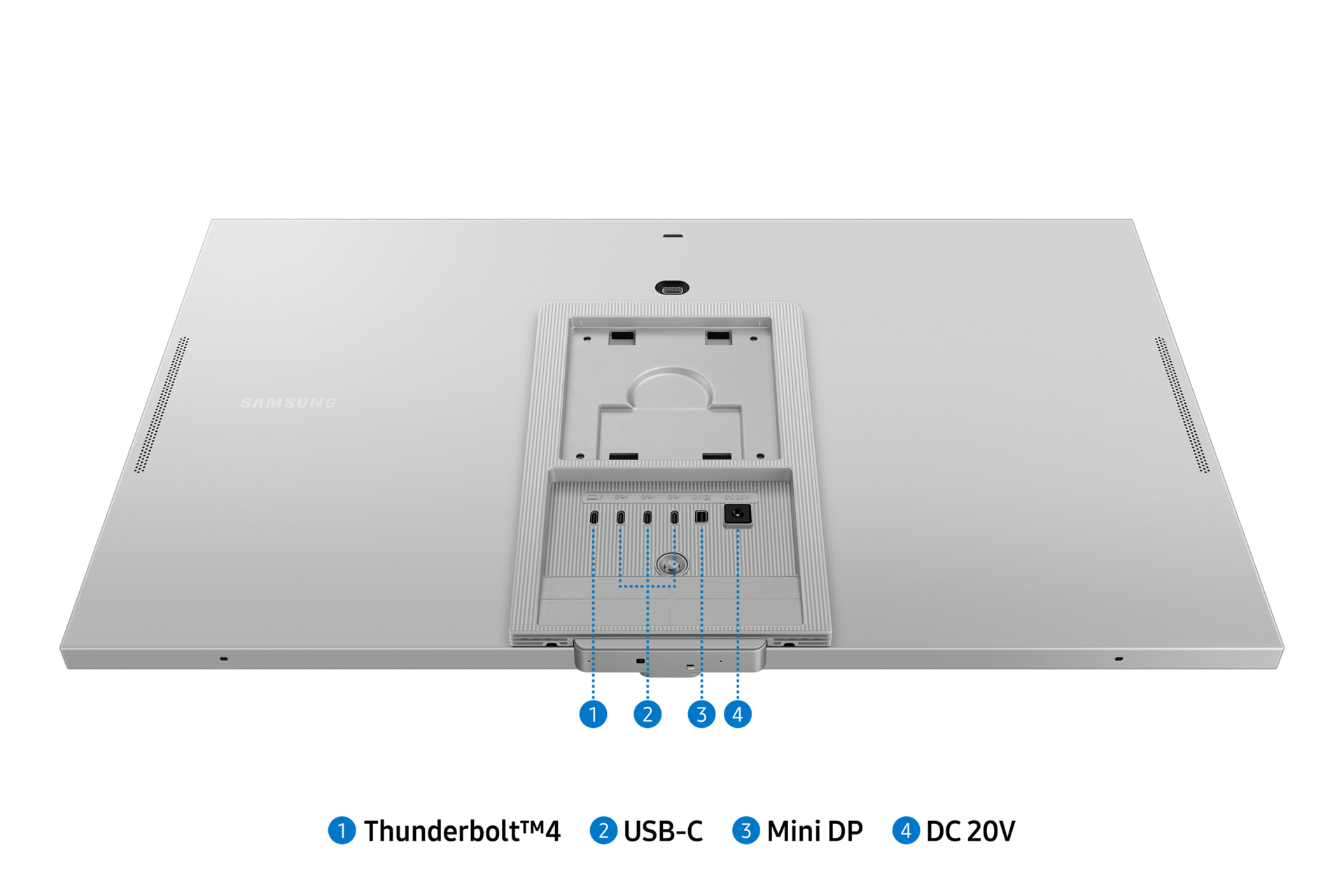 27" ViewFinity S9 S90PC Detail-Connectivity Light Gray 