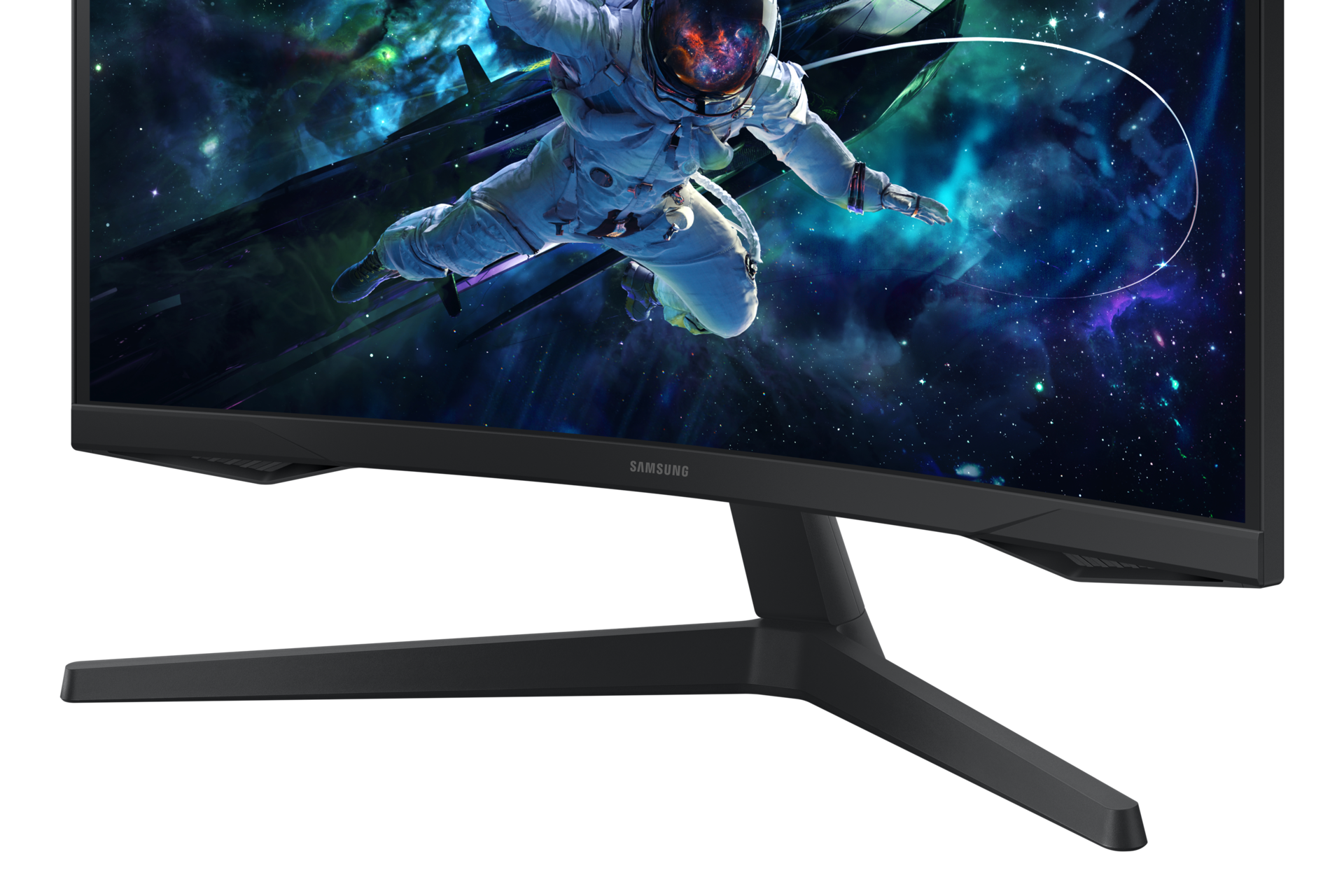 27" Odyssey G5 G55C QHD 165Hz Curved Gaming Monitor Detail-Stand Black 