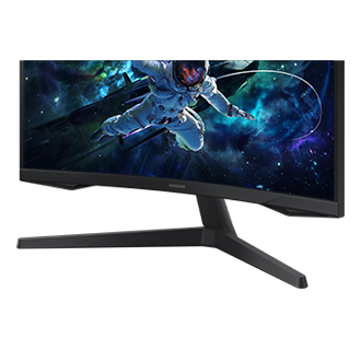 27" Odyssey G5 G55C QHD 165Hz Curved Gaming Monitor Detail-Stand Black 