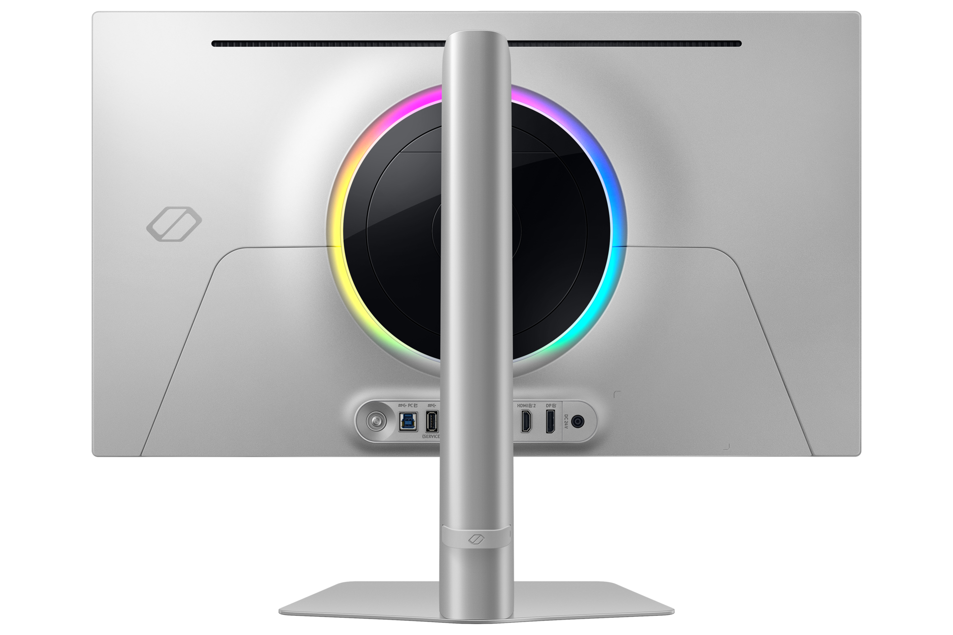 27" Odyssey OLED G6 G60SD QHD 360Hz Gaming Monitor Back1 Silver 