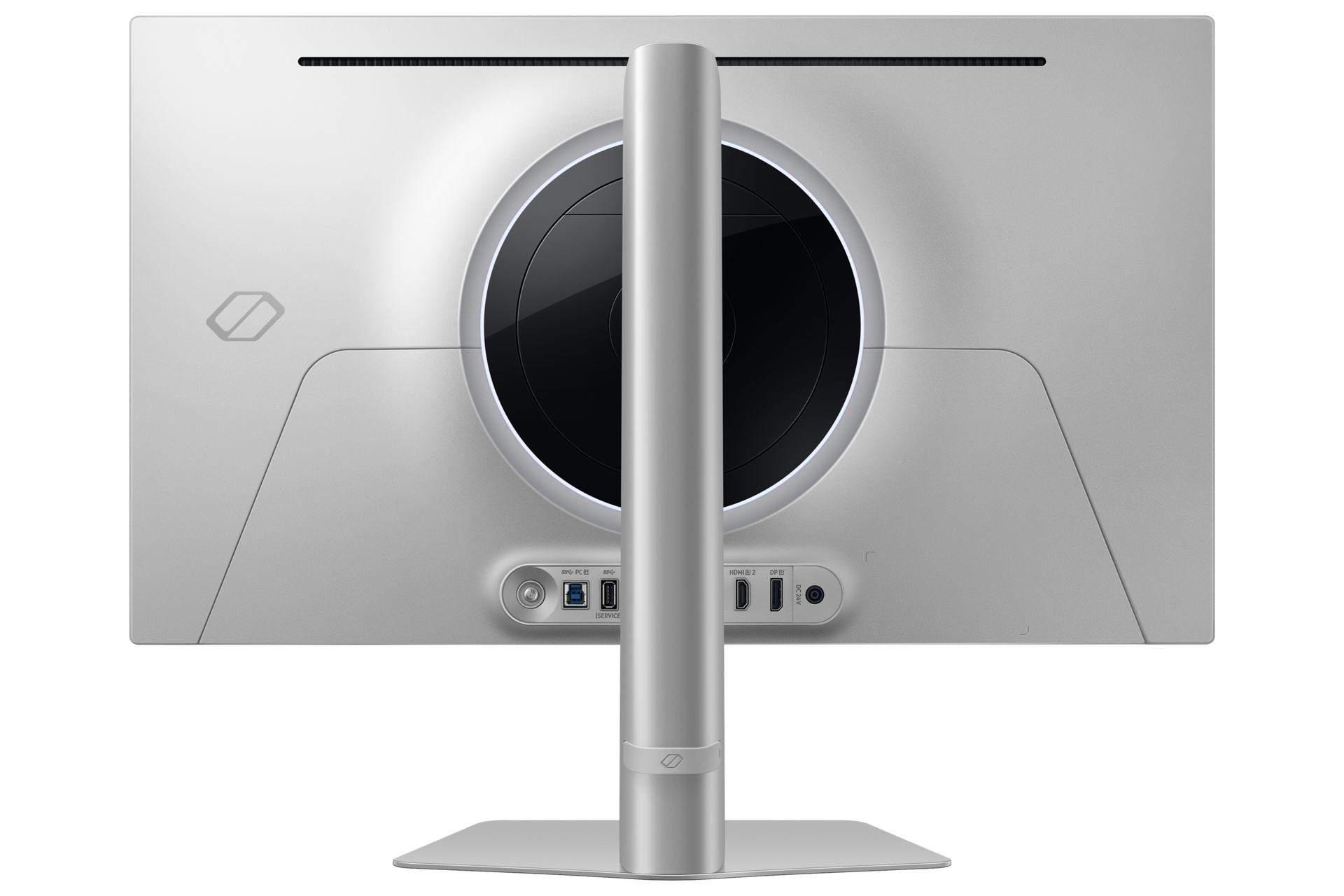 27" Odyssey OLED G6 G60SD QHD 360Hz Gaming Monitor Back2 Silver 