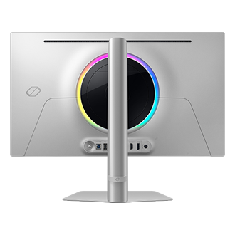 27" Odyssey OLED G6 G60SD QHD 360Hz Gaming Monitor Back1 Silver 