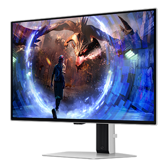 27" Odyssey OLED G6 G60SD QHD 360Hz Gaming Monitor R-perspective Silver 