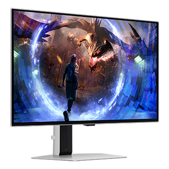 27" Odyssey OLED G6 G60SD QHD 360Hz Gaming Monitor L-perspective Silver 