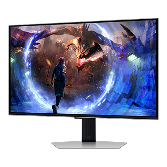 27" Odyssey OLED G6 G60SD QHD 360Hz Gaming Monitor Swivel1 Silver 