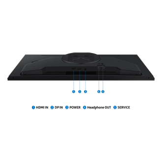 27/32" Odyssey G5 G50F QHD 180Hz Gaming Monitor Detail-Connectivity Black 