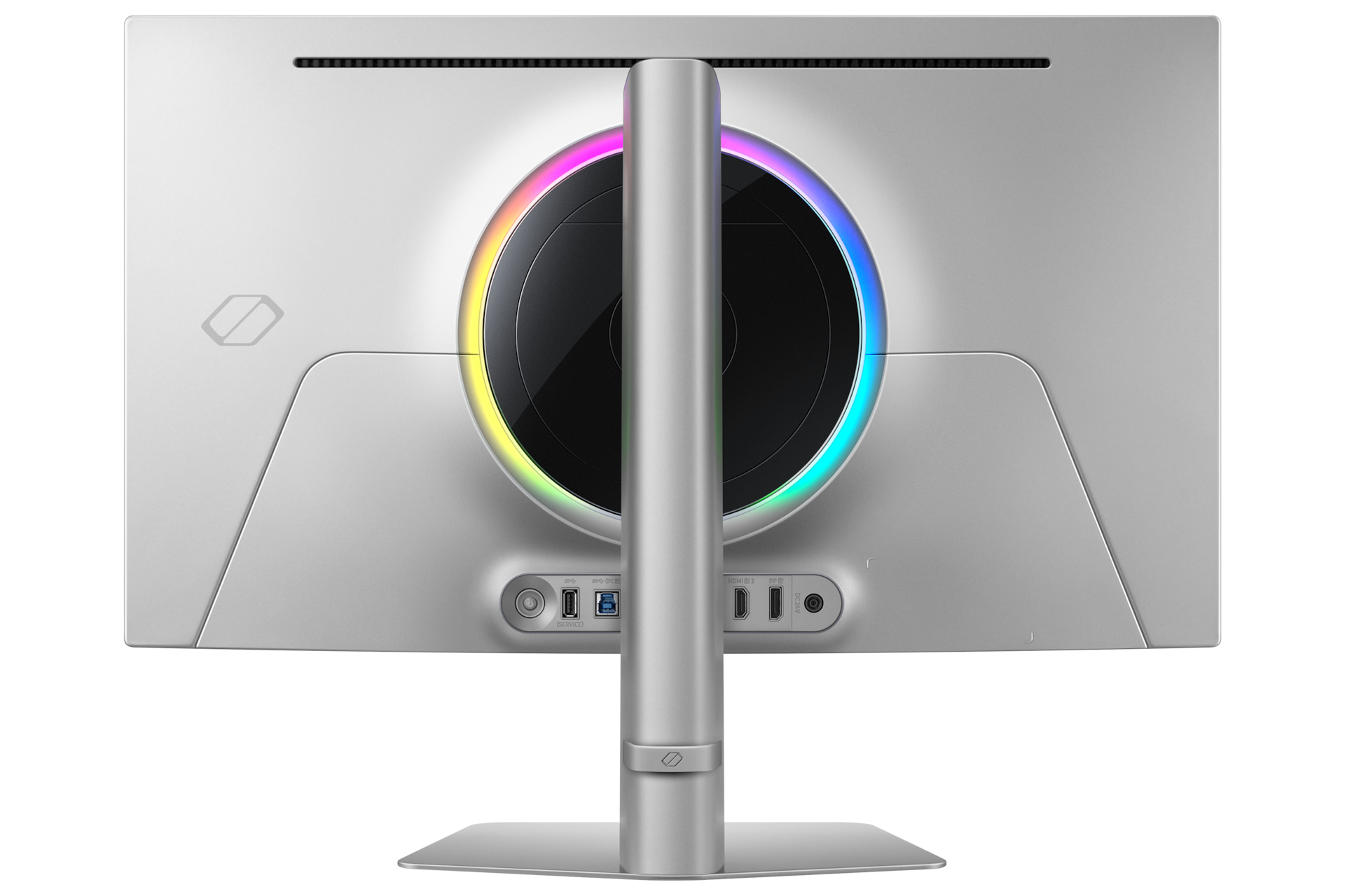 27" Odyssey OLED G8 G81SF 4K 240Hz Gaming Monitor Back1 Silver 