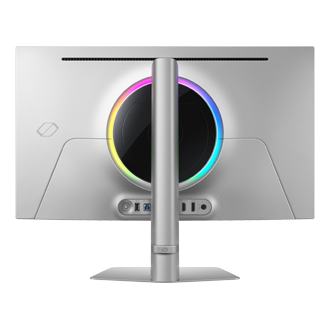 27" Odyssey OLED G8 G81SF 4K 240Hz Gaming Monitor Back1 Silver 