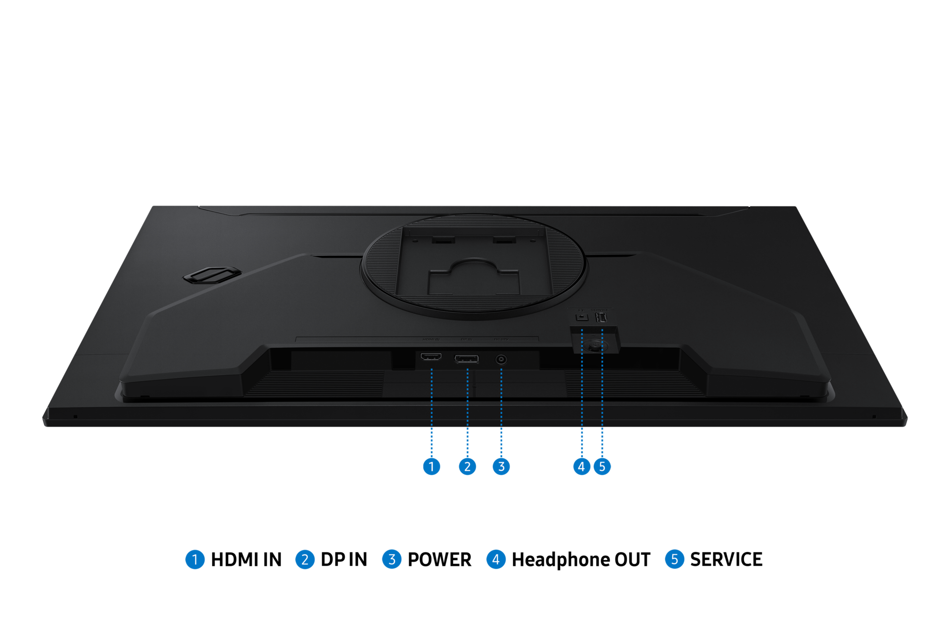 25/27 Inch Odyssey G4 G40H FHD 300Hz Gaming Monitor Detail-Connectivity Black 