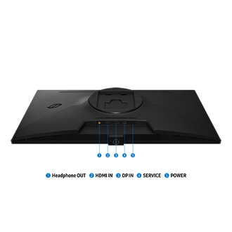 27 Inch Odyssey OLED G6 G61SH QHD 240Hz Gaming Monitor Detail-Connectivity Black 