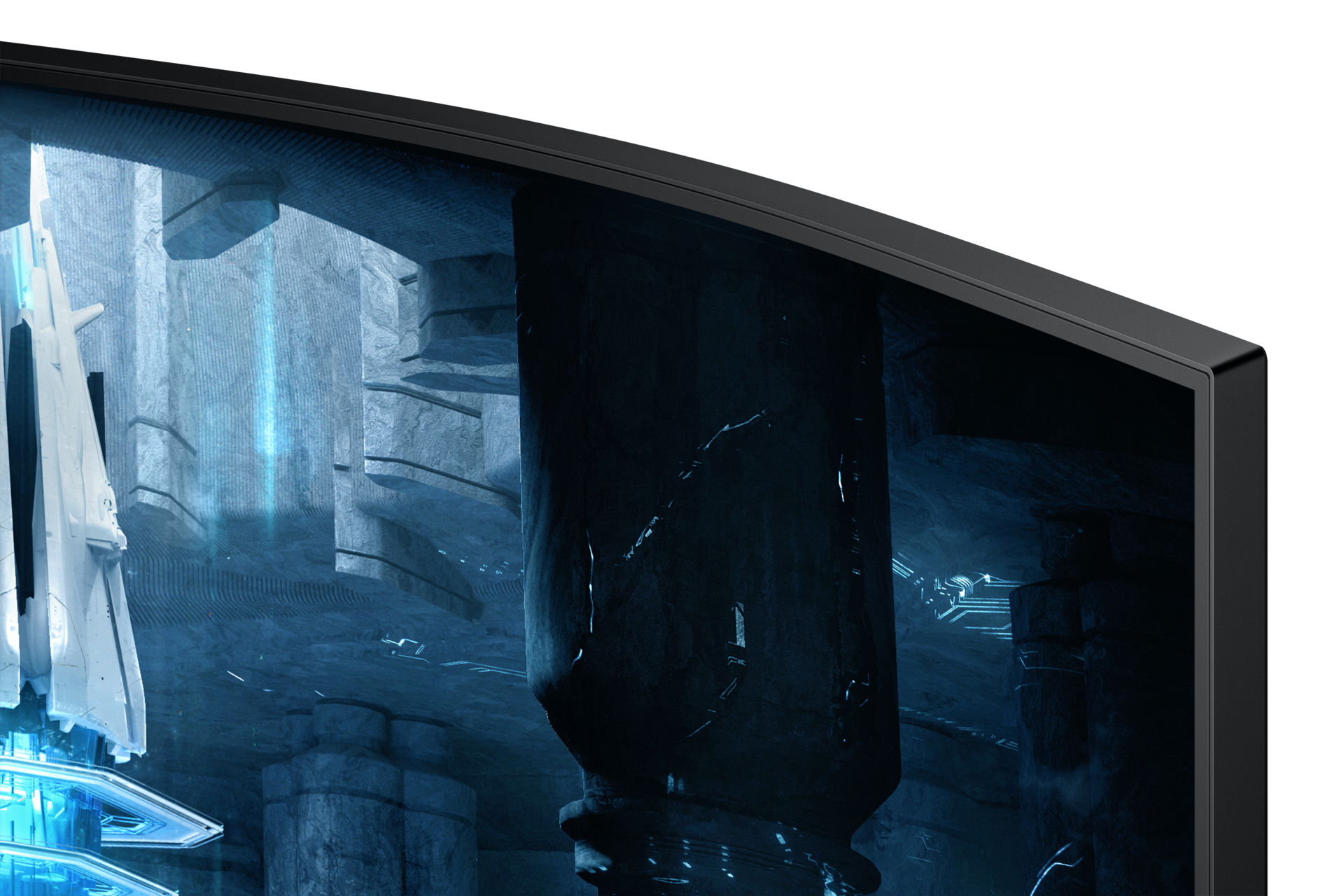 32" Odyssey Neo G8 G85NB 4K 240Hz Gaming Monitor Detail-Bezel White 