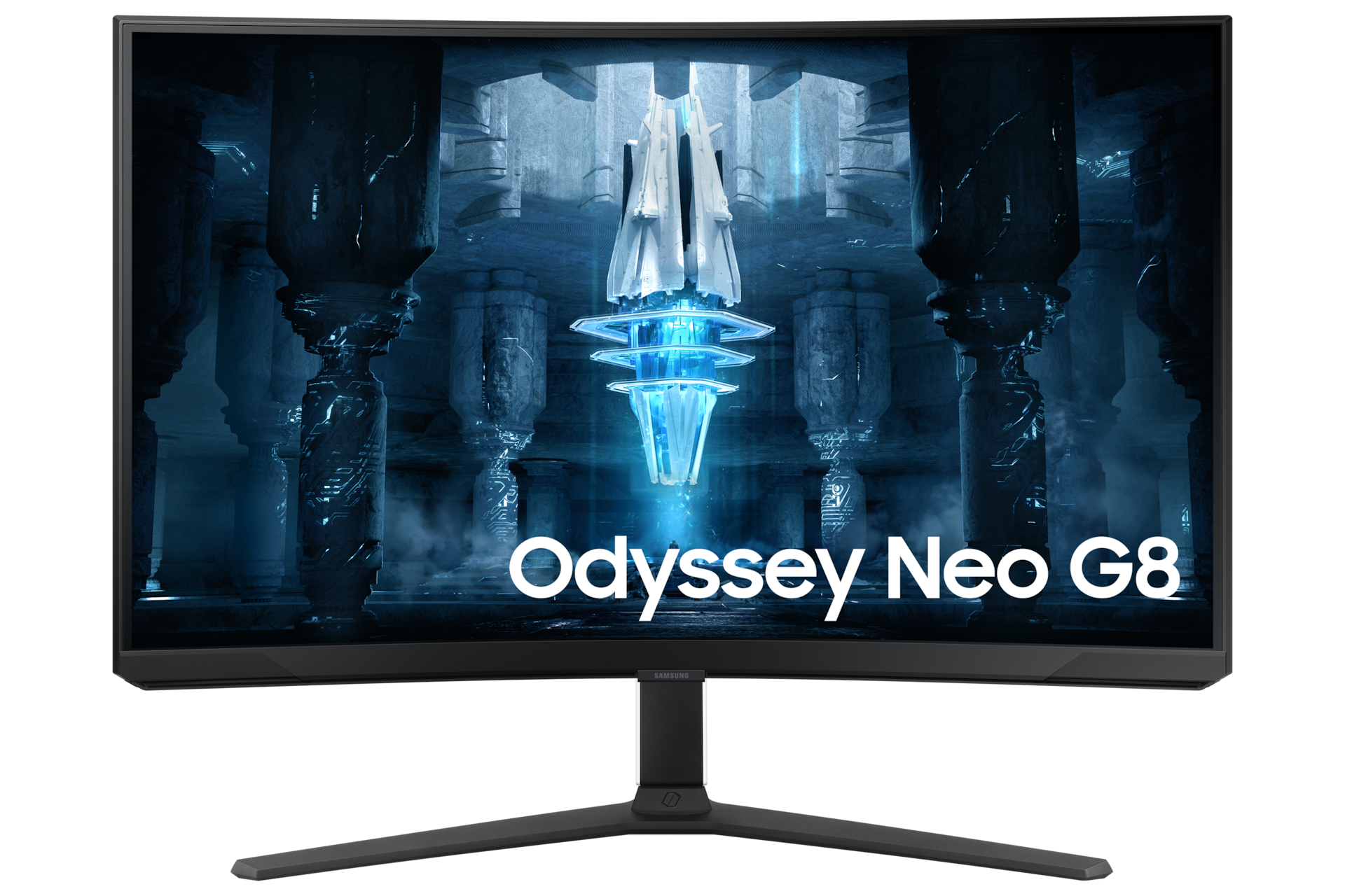 32\" Odyssey Neo G8 G85NB 4K 240Hz Gaming Monitor Front White 